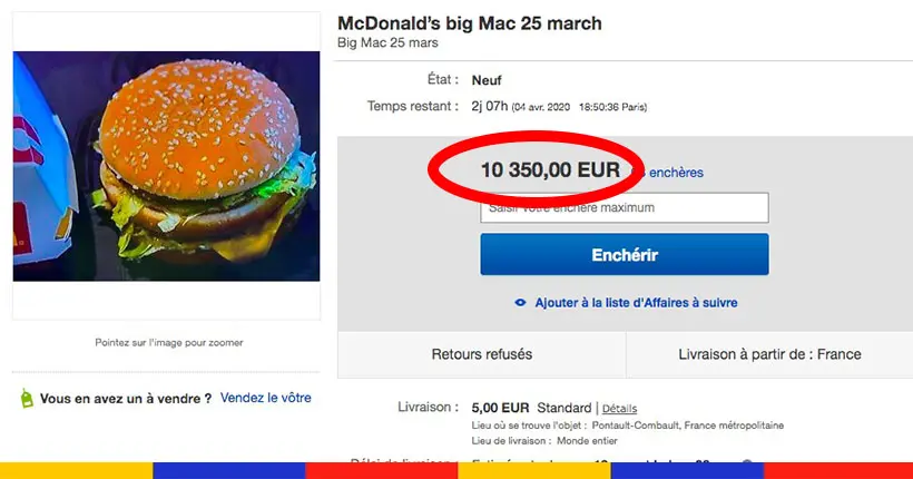 Des nuggets et des Big Mac sont revendus (à prix d’or) sur eBay