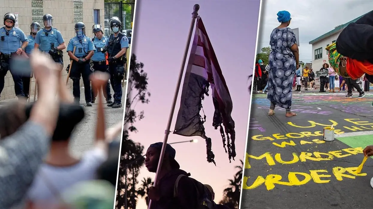 En images : après la mort de George Floyd, les manifestations se poursuivent à Minneapolis