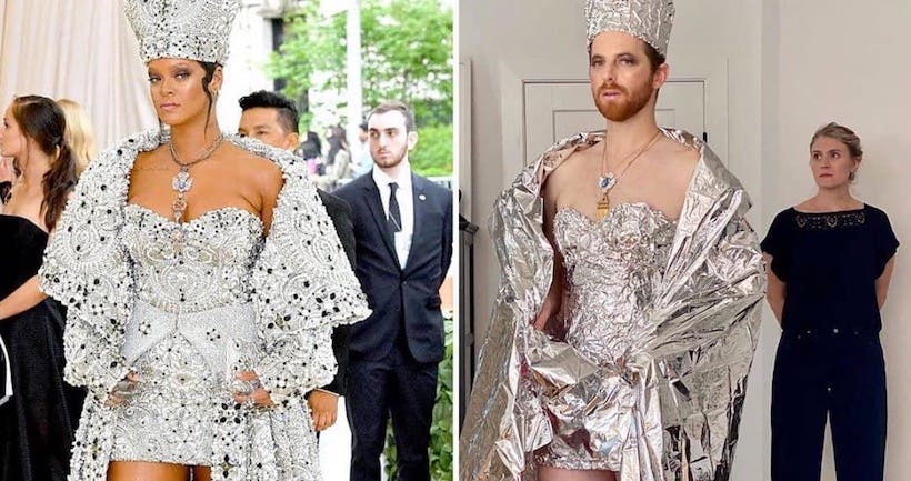 Les looks les plus iconiques du Met Gala recréés par des instagrameurs à domicile