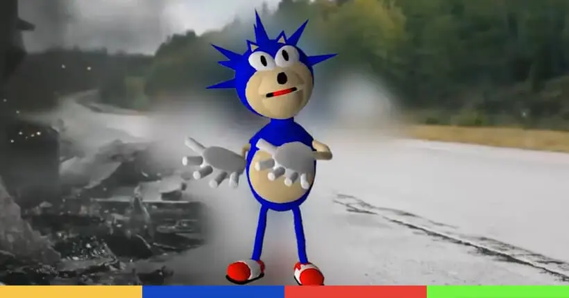 Un génie a remplacé Sonic par ce mème dégueu tout au long du film