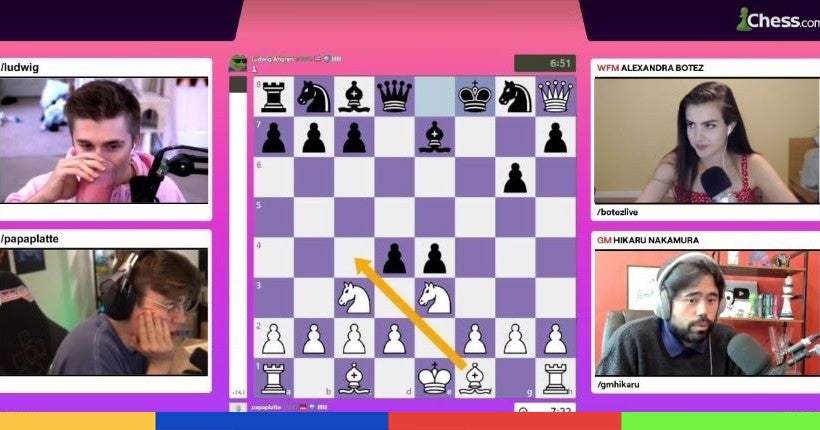 Twitch se découvre une passion nouvelle pour les échecs