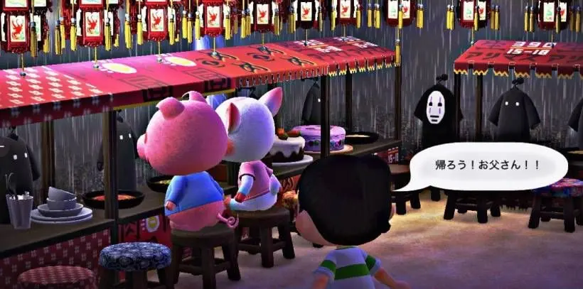 En images : l’univers magique du Voyage de Chihiro recréé dans Animal Crossing