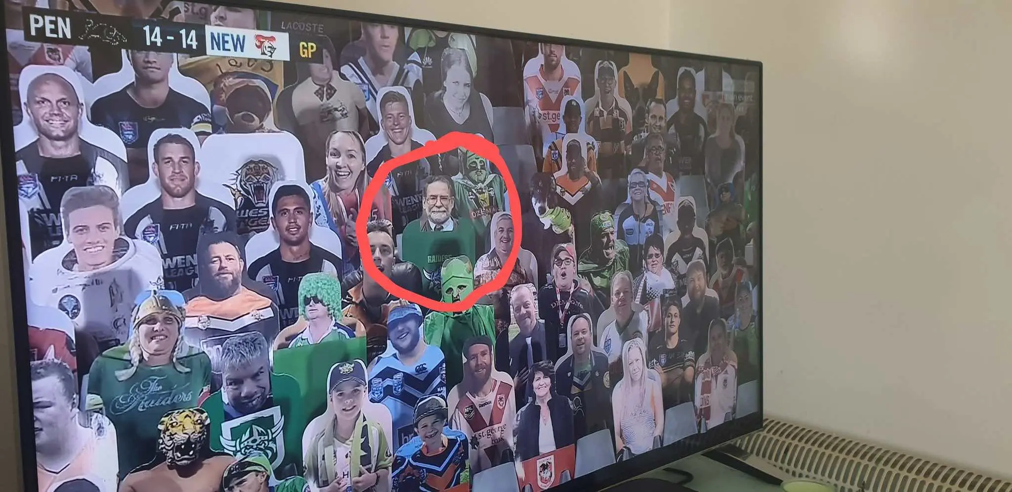 En Australie, la photo d’un criminel s’est retrouvée dans le “public” d’un match de rugby
