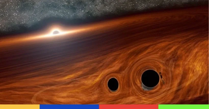 De la lumière est apparue après la collision de deux trous noirs, et c’est un mystère