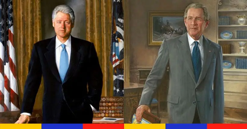 Pourquoi Trump a-t-il fait décrocher les portraits de Bill Clinton et de George W. Bush ?