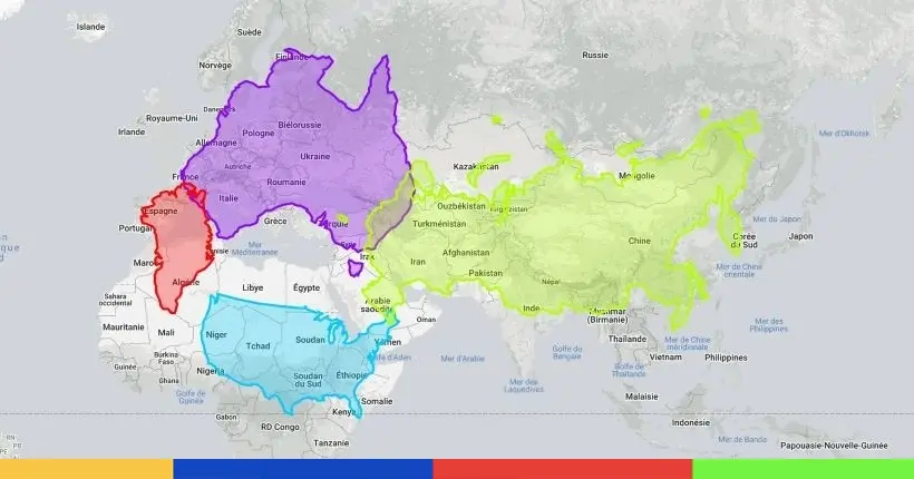 Cette carte interactive permet de voir la vraie taille de son pays