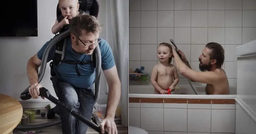 Pères et enfants posent pour ce photographe qui propose un autre regard sur la paternité