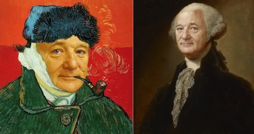 Le visage de Bill Murray incrusté dans de célèbres peintures