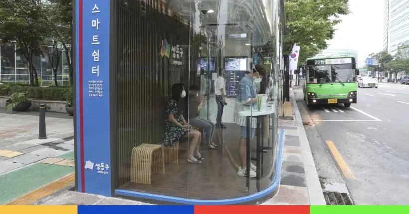 La ville de Séoul dévoile les premiers abribus anti-coronavirus