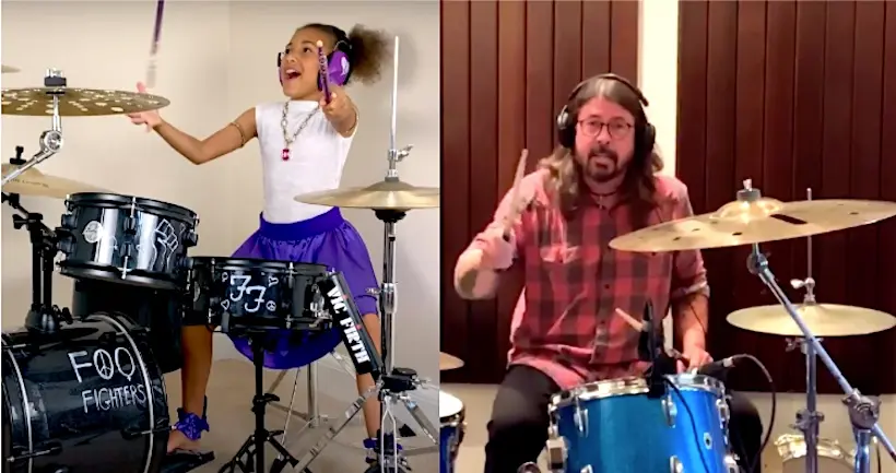 Dave Grohl relève un défi lancé par une jeune prodige de la batterie de 10 ans