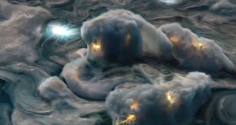 Une impressionnante image de la Nasa révèle l’origine des orages électriques sur Jupiter