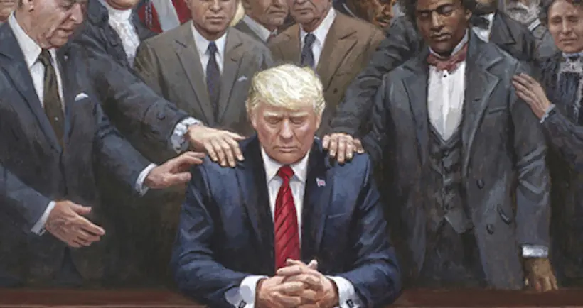 Une peinture faisant l’éloge de Donald Trump a bien fait rire la Toile