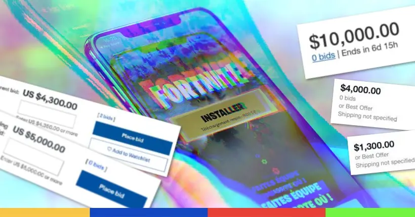 Toujours plus : des arnaqueurs revendent des iPhone avec Fortnite à des prix improbables