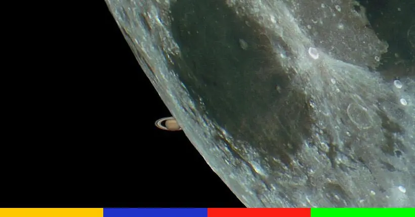 Un astrophotographe a capturé Saturne cachée derrière la Lune