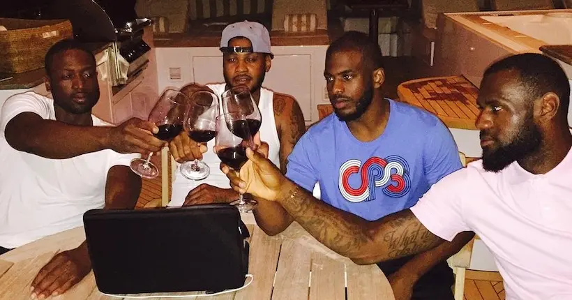 Il est possible de boire un verre de vin et parler œnologie avec des joueurs NBA