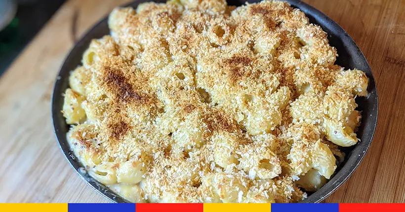 Tuto : mac and cheese au reblochon et moutarde à l’ancienne