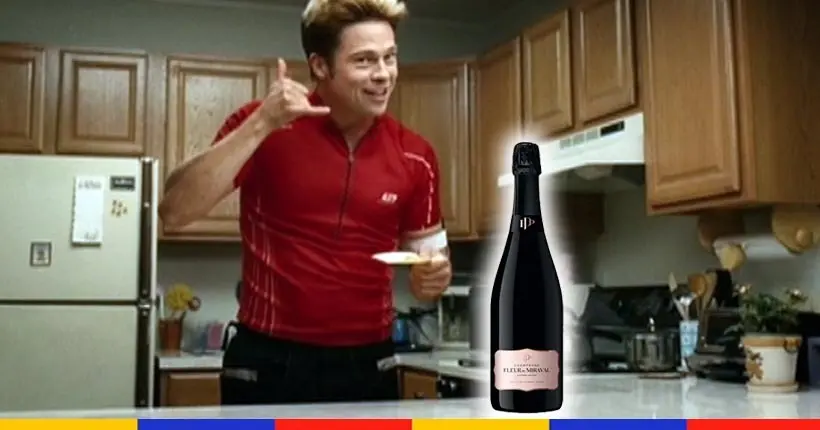 Brad Pitt se lance dans le champagne rosé (et même la bouteille est canon)