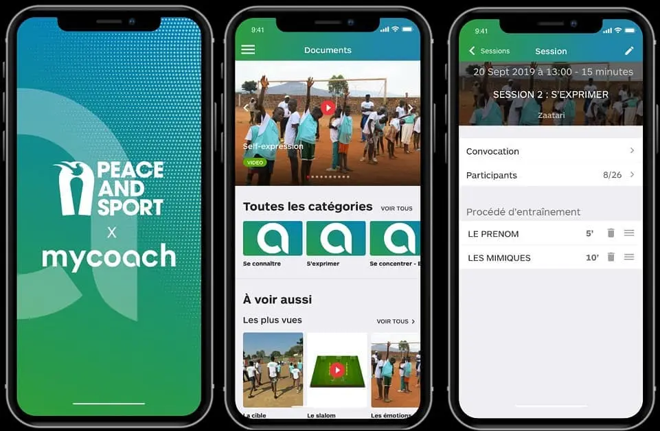 Découvrez l’appli mobile Peace and Sport, qui rend possible la paix par le sport