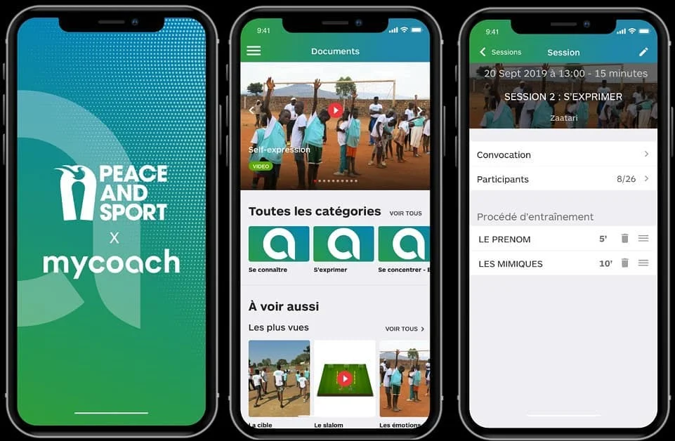 Découvrez l’appli mobile Peace and Sport, qui rend possible la paix par le sport