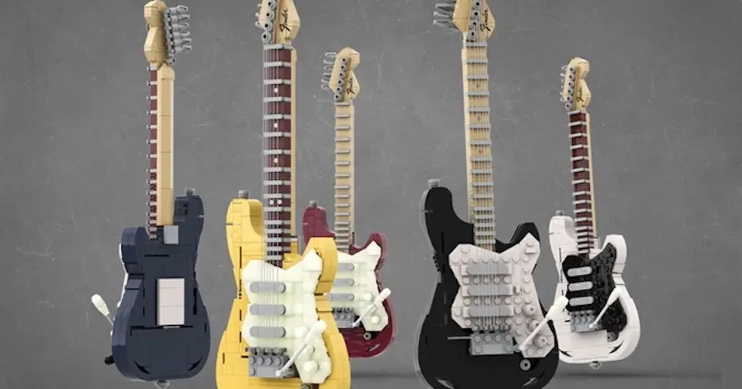 Vous allez pouvoir jouer avec l’iconique Fender Stratocaster… en Lego