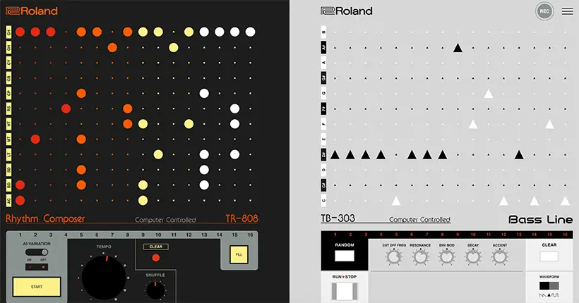 Youpi : les mythiques TR-808 et TB-303 de Roland sont utilisables en ligne gratuitement