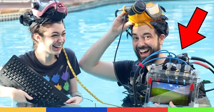 Vidéo : ils réalisent un livestream… entièrement sous l’eau
