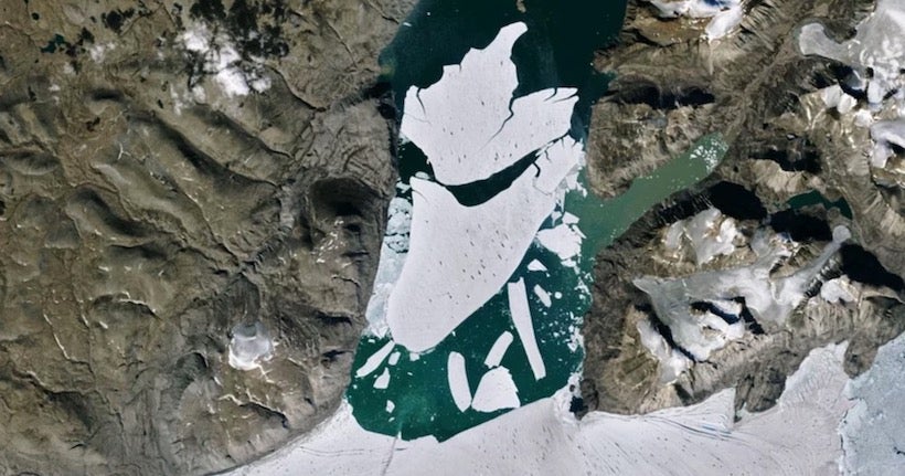 Deux photos d’un même glacier prises à 34 ans d’écart alertent sur l’urgence climatique