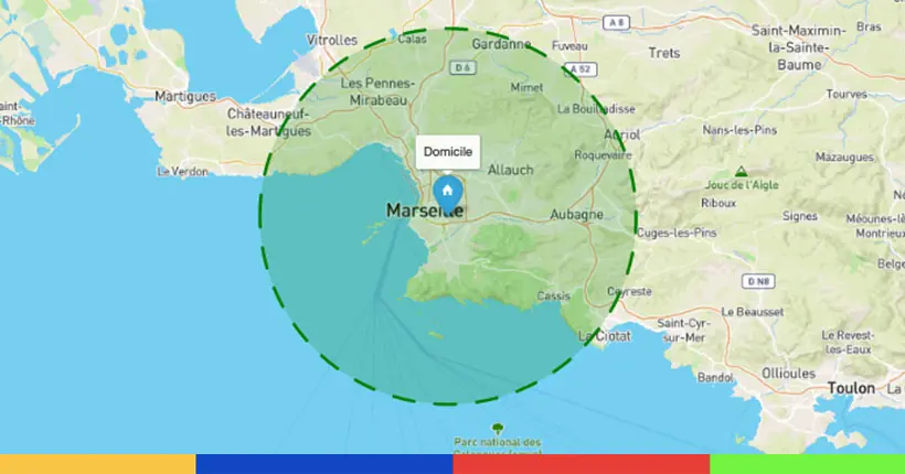 Confinement : une carte fort pratique vous indique si vous respectez les 20 km