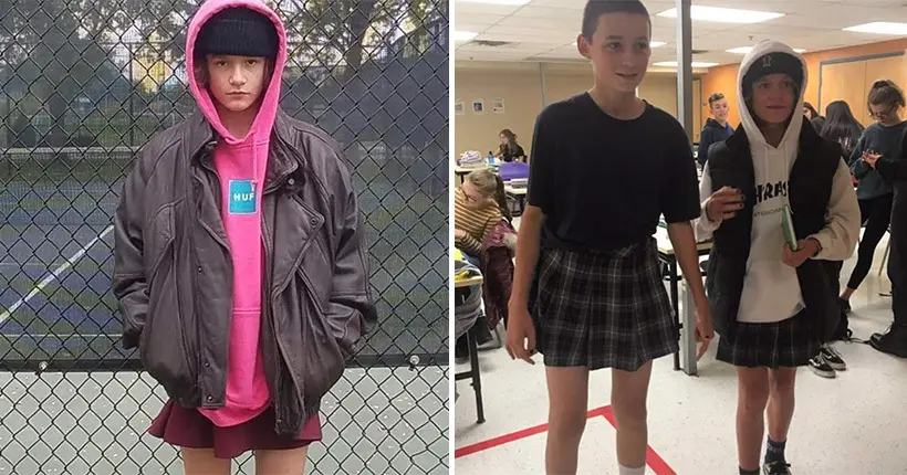 Vidéo : ils vont en cours en jupe pour dénoncer le sexisme à l’école