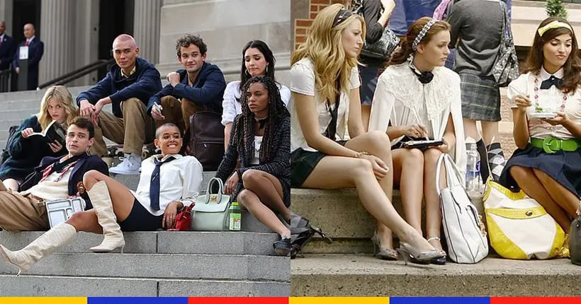 En images : le reboot de Gossip Girl recrée les scènes iconiques des escaliers
