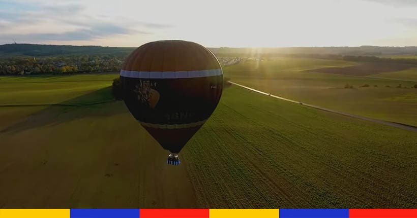 Deux DJ ont grimpé dans une montgolfière pour un concert au-dessus d’un vignoble