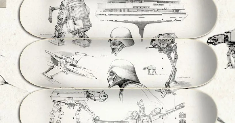 Element sort une édition limitée de skateboards griffés Star Wars