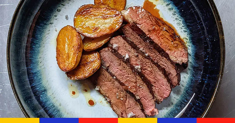 Tuto basique : magret de canard au poivre noir, pommes de terre à la graisse de canard