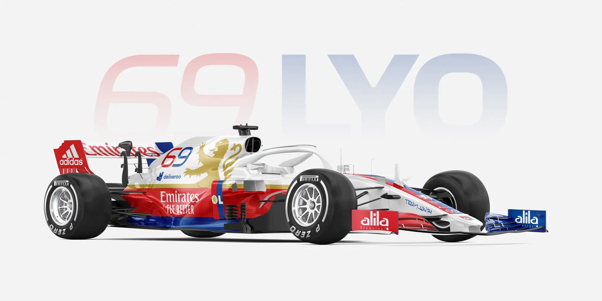 En images : un graphiste imagine la Formule 1 aux couleurs des clubs de foot français