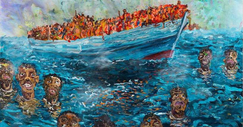 Ludovic Nkoth peint les drames des flux migratoires