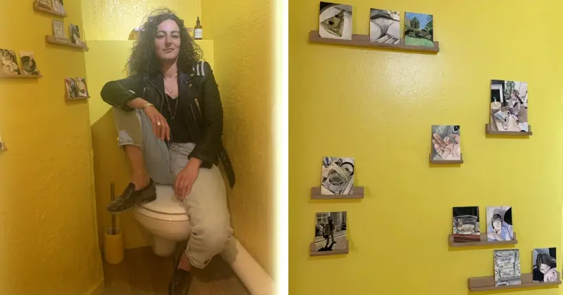 Une curatrice d’art vous invite à visiter son exposition dans… ses toilettes
