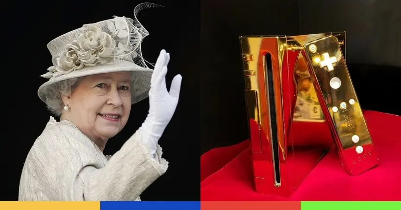 La Wii plaquée or créée pour la reine Elizabeth II est mise aux enchères