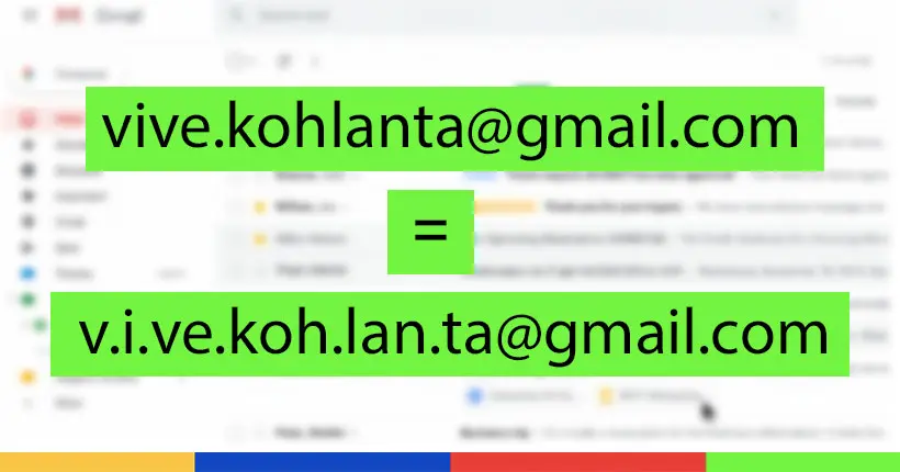 Scoop : les points dans une adresse Gmail ne servent strictement à rien