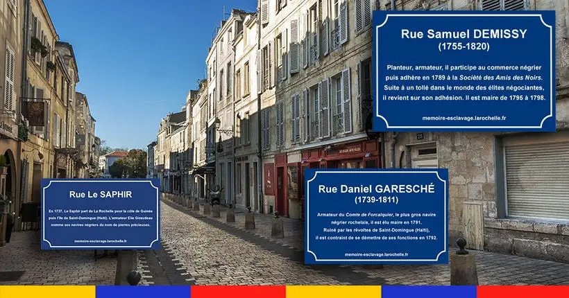 La Rochelle explique désormais son passé négrier dans ses plaques de rue