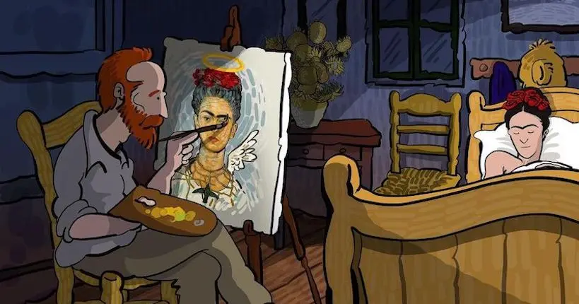 La vie rêvée de Van Gogh imaginée en bande dessinée par un artiste iranien