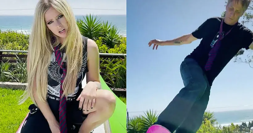 WTF : Avril Lavigne se lance sur TikTok avec Tony Hawk (et se claque littéralement au sol)