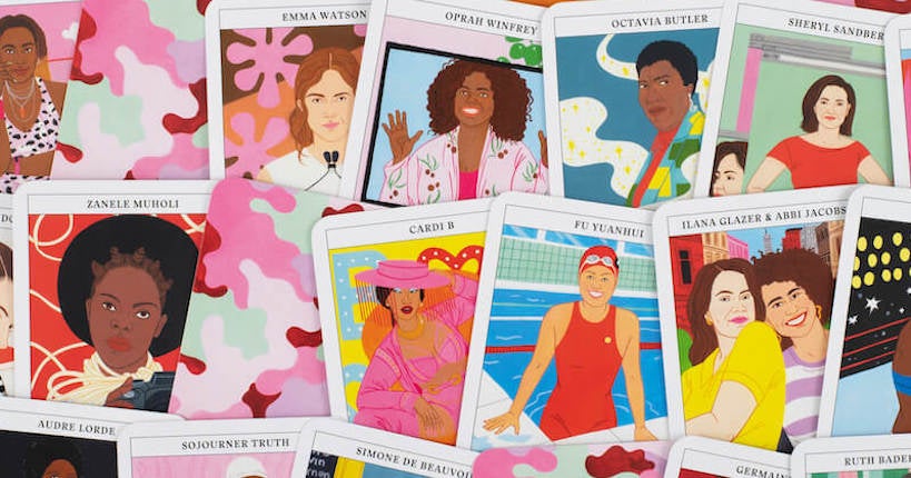 Un jeu de cartes illustré rassemble 50 icônes féministes de la culture pop et politique