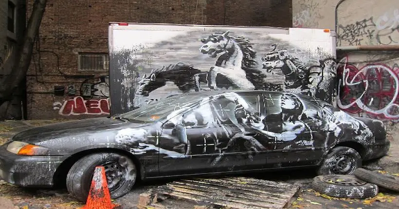 À New York, un terrain vague présentant une œuvre de Banksy a été mis en vente