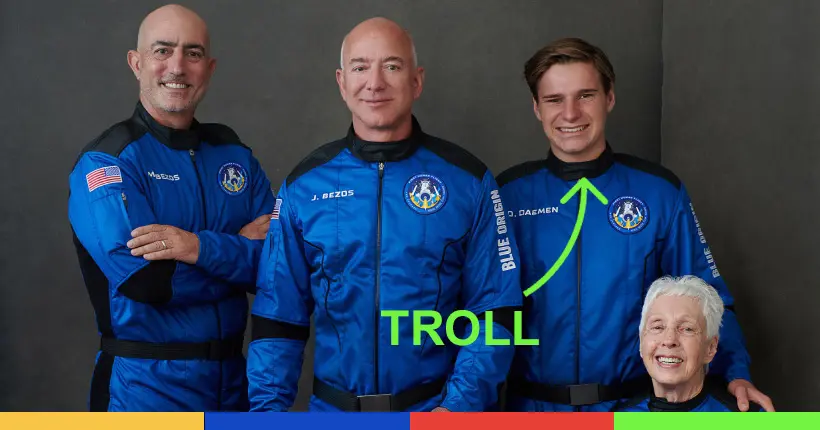 Le gamin qui est parti dans l’espace avec Jeff Bezos l’a complètement trollé