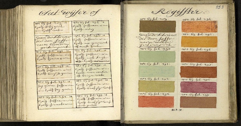 Vieux de 200 ans, un catalogue des couleurs montre l’ancêtre de Pantone