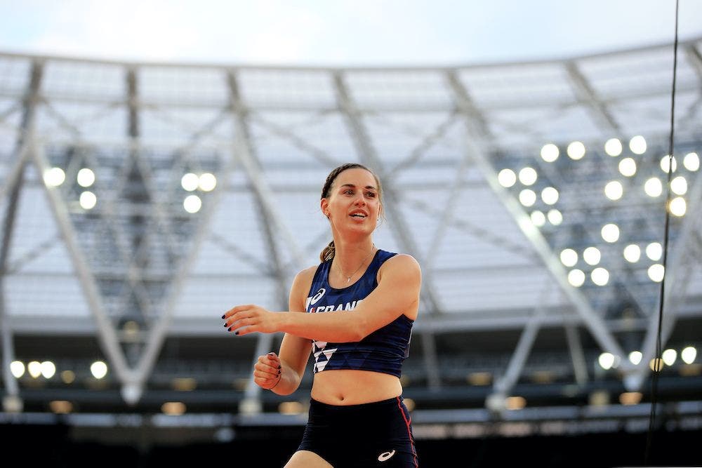 <p>Ninon Guillon-Romarin of France competes in the Women&#8217;s Pole Vault during day one of the Athletics World Cup London at the London Stadium on July 14, 2018 in London, England. (Photo by Marc Atkins &#8211; British Athletics/British Athletics via Getty Images )</p>
