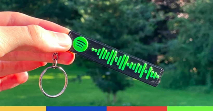 Idée cadeau pas cher : un porte-clé pour scanner ta chanson préférée sur Spotify