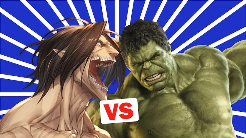 Méga-tournoi : Hulk ou le titan d’Eren, qui est le plus fort ?