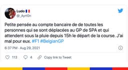 Le grand n’importe quoi des réseaux sociaux : (le presque) Grand Prix de Belgique 2021