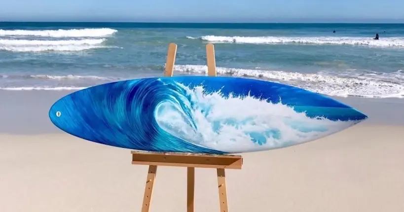 De vieilles planches de surf transformées en œuvres d’art